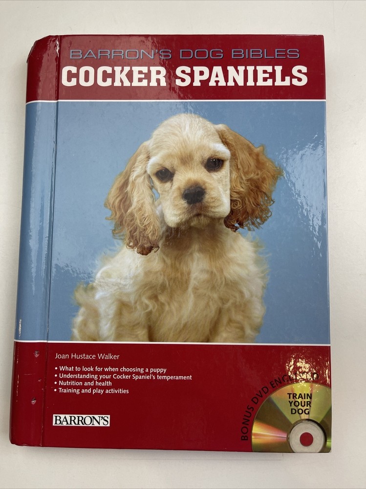 Barron’s Dog Bibles Cocker Spaniels Spiral Hardcover with DVD Full Color