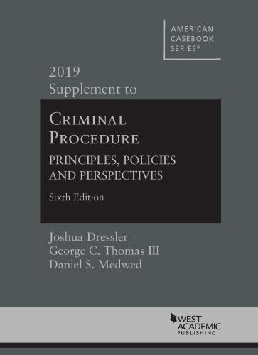 American Casebook Ser.: Criminal Procedure : Principles, Policies and…