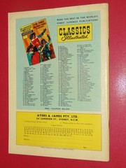 Classics Illustrated #12 The Dark Frigate Fine 6.0 Australian Edition Hawes, C.