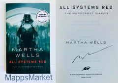 SIGNED All Systems Red (Murderbot Diaries) Martha Wells (2017, Trade Paperback)