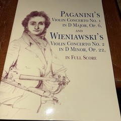 Paganini’s Violin Concerto No 1 in D Major, Op 6 and Wieniawski’s Violin…