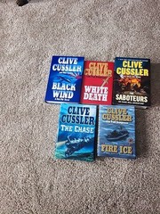 Clive Cussler Hardcover Book Bundle Lot Of 5
