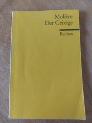 Der Geizige: Komödie in fünf Aufzügen von Molière Reclam Taschenbuch