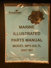 CRUSADER MARINE ILLUSTRATED PARTS MANUAL L510012-07 – MP 5.0/5.7L- 2007 MY