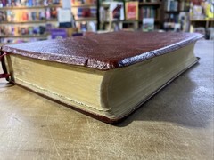 NASB New Open Bible Study Edition Burgundy Genuine Leather 1990 USA 1976BG