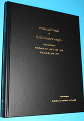 Brand New WILLS AND DEEDS OF HALL COUNTY, GEORGIA Gainesville, Genealogy (2002