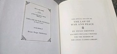 The Law of War and Peace 1984 Hugo Grotius Legal Classics Library Leather #1076