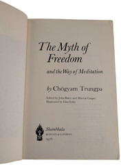 Chogyam Trungpa 2 Book Lot Myth of Freedom Spiritual Materialism PB 1970s