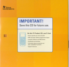 Texas Instruments TI-83 Plus Graphing Calculator Guidebook & CD W/ Apps & More!