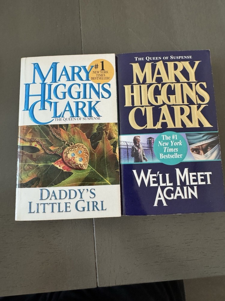 Mary Higgins Clark Daddy’s Little Girl & We’ll Meet Again 2-Book Lot PB Mystery