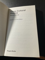 CROSS-CULTURAL STUDIES-Penguin Modern Psychology-D. R. PRICE-WILLIAMS1970/ B2393