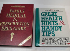 LOT OF 2 Medical Books: Great Health Hints & Handy Tips Family Medical Guide HC