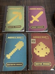 Minecraft Strategy Handbook 4 Book Set Mojang Gaming Guide