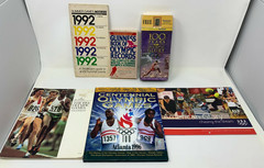 Lot of 6 Olympic Books Calendar VHS Tapes 1984 1992 1996 2010