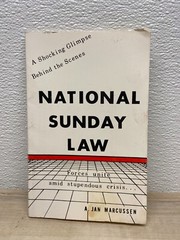 Vintage 1997 National Sunday Law By A. Jan Marcussen Paperback Book