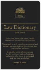 LAW DICTIONARY (BARRON’S LEGAL GUIDES) By Steven Gifis **Mint Condition**