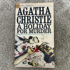 A Holiday For Murder Mystery Paperback Book by Agatha Christie Suspense 1962