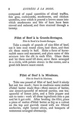 1887 Entrées À La Mode Vintage Cook Book 98 Pages
