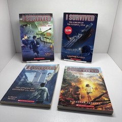 I Survived Paperback Books by Lauren Tarshis Lot of 4