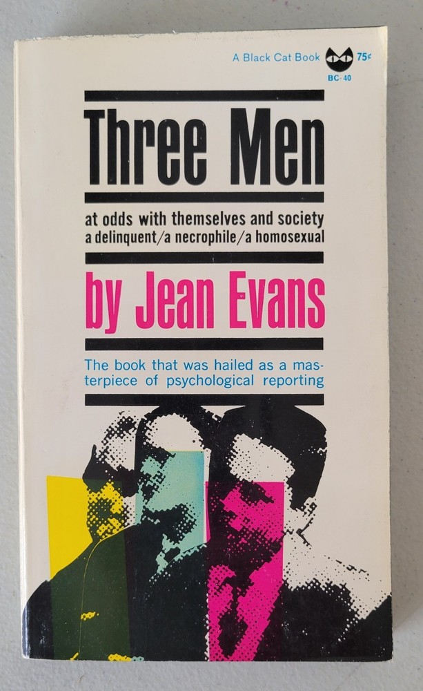Three Men by Jean Evans Paperback 1954 Psychological Biography_