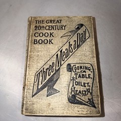 Maud Cooke Cookbook 1902 The Great 20th Century Three Meals a Day Antique Book