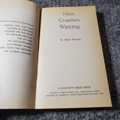 Nine Coaches Waiting Mary Stewart 1969 Reprint Suspense Gothic Romance Fawcett