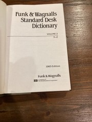 Funk and Wagnalls Standard Desk Dictionary 2 Hardcover Volume Set 1983 Edition