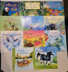 Lot of 11 Usborne Picture Books by EDC Publishing (Little Mermaid, Heidi, etc)