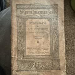 Riverside Literature Series Evangeline Longfellow Paperback Illustrated 1883