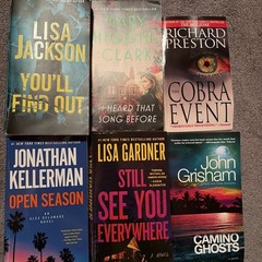 Fiction Books Lot Of 6