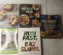 5 Book Lot on Nutrition & Cooking for Runners
