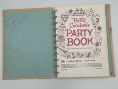 Betty Crocker’s Party Book Cookbook 1959 1st Edition 1st Printing Vtg Hardcover