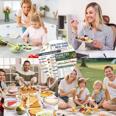 3pcs/set Diabetes Food List Healthy Meal Guide Glucose Food Chart Plan Handbook