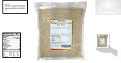 Oat Bran 2 lbs Flaked Non-GMO High Fiber Protein 32oz Bag for Baking Muesli