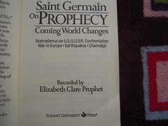 VTG 1986 SAINT GERMAIN ON PROPHECY REC. BY ELIZABETH CLARE PROPHET PB 222 PAGES