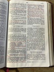 NASB New Open Bible Study Edition Burgundy Genuine Leather 1990 USA 1976BG