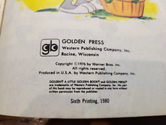 Vintage Little Golden Book Bugs Bunny Too Many Carrots