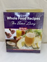 Vita Mix Whole Food Recipes Cookbook Hardcover Binder & Guide Book Set Sealed