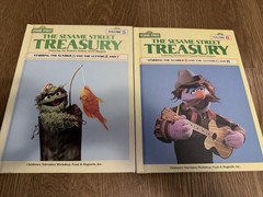 Vintage 1983 Sesame Street Treasury Books Complete Series, Volumes 1-15 Set