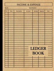 Ledger Book: Income and Expense Log Book for Small Business and Personal Finance