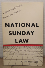 National Sunday Law by A. Jan Marcussen – 1990 – Paperback Reprint