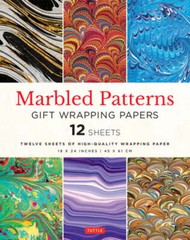 Marbled Patterns Gift Wrapping Papers – 12 Sheets: 18 X 24 Inch (45 X 61 CM)