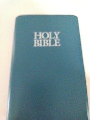Holy Bible with Helps and Words of Christ In Red Faux Leather