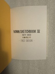 Vonn Sketchbook IV Signed 2019-2020 1st Edition Hardcover