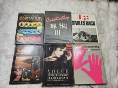 6 Vintage Art Design Annimation Graphic Print Coffee Table Books Photo B12 LIFE