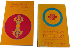Chogyam Trungpa 2 Book Lot Myth of Freedom Spiritual Materialism PB 1970s
