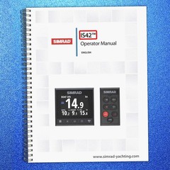 SIMRAD IS42 Instrument Display Operators Manual – WIRE SECURED – TOUGH JACKET