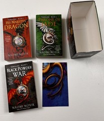 Temeraire Books Naomi Novik Del Rey 1-3 Box Set Paperback Fantasy Dmg Box