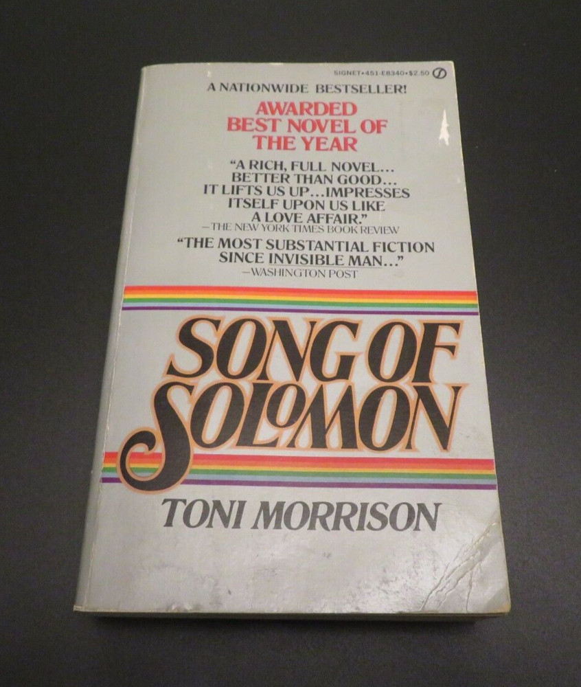 Song of Solomon Toni Morrison 1978 Signet paperback