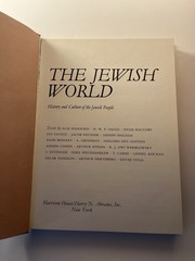 The Jewish World History Culture Elie Kedourie 1986 HC DJ Ex-Lib Rabbi Stahl